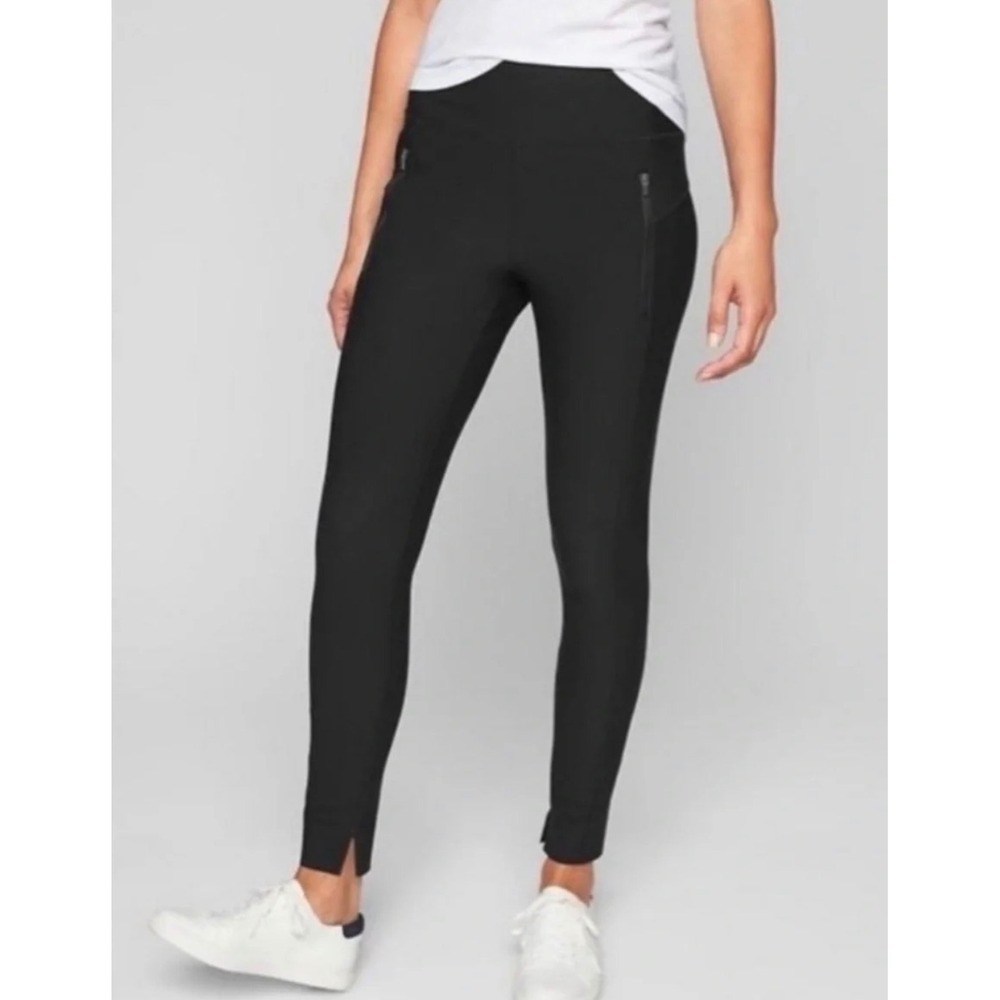 Athleta Stellar Pant Legging In Black Women's Size S Athleisure Travel Sporty
